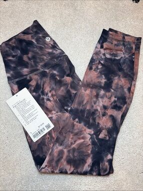 lululemon athletica Tie-Dye High-Rise Leggings - Brown & Black